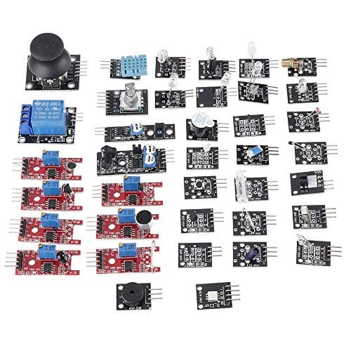 37 in 1 Sensor Kit for Aduino UNO/Raspberry Pi/ESP8266/Robotics Projectsand Other Popular Devlopmant Boards with Projects Based on Each Sensor Module (Without aduino)