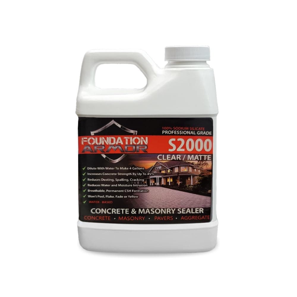S2000 Ready-to-Use Sodium Silicate Concrete Sealer Densifier and Surface Hardener 16 OZ Sample