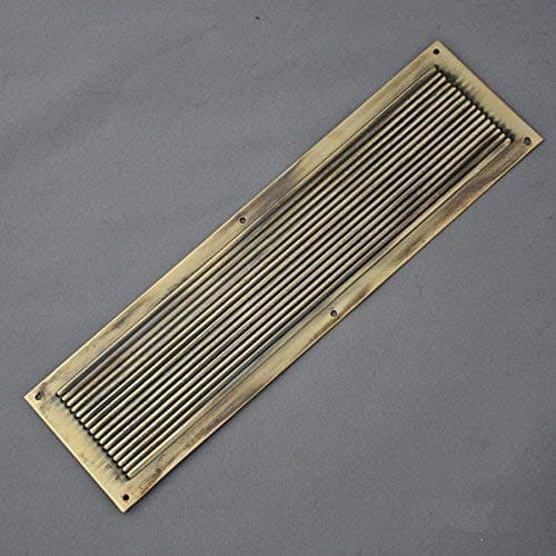 Victorian Reeded Brass Finger Plate