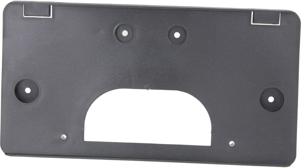 DAT AUTO PARTS Front Bumper Cover License Plate Frame Tag Mounting Bracket Holder Replacement for 2003-2007 GMC Sierra 1500 2500 Pickup Truck Black Textured Plastic GM1068135 15199886