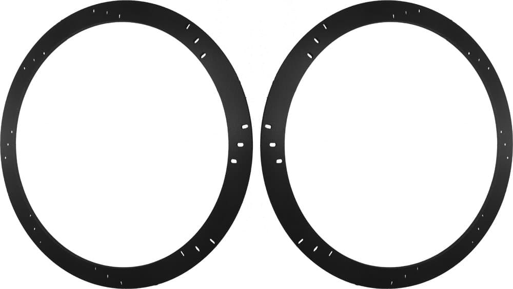 12" Subwoofer Speaker Spacers Depth Extender Extending Rings - 1/4" thick - ID: 11 1/8" OD: 12 7/8" - 1 Pair - SSK12 - Stackable - Perfect For Framing Fiberglass Enclosures