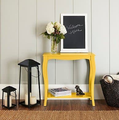 Chatham House Helena Console Table in Yellow