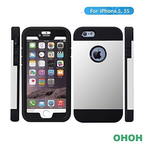 OHOH Warriors Series iPhone 5s Case Strong Shockproof Drop Protection Case for iPhone 5/5s/SE (White)