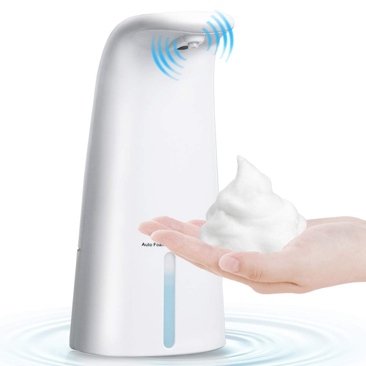 Jeteven Automatic Soap Dispenser, Liquid Soap Dispenser for Kitchen Foam Soap Dispenser Battery Operated Electric Soap Dispenser Water Resistant Hand Free Dish Soap Bathroom, 250ML