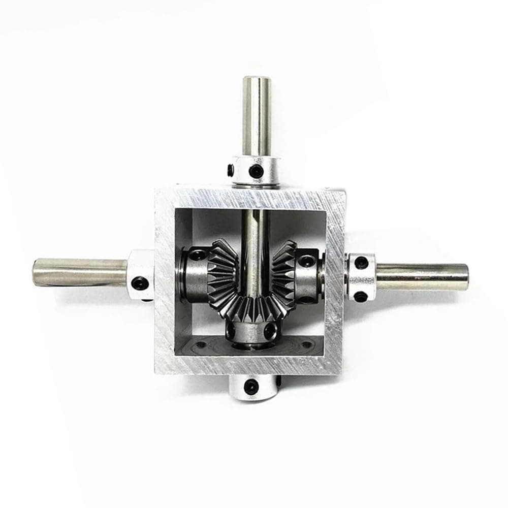 1:1 Right Angle Bevel Gearbox 1 Module 20 Teeth 90° Angle Drive Steering Gear Device Simple Mechanical DIY Module with 6mm Shaft
