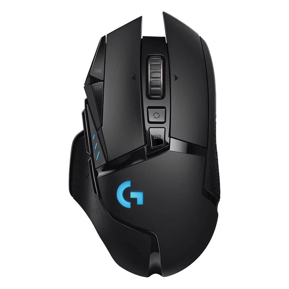 Logitech G Logitech G502 Lightspeed Wireless Gaming Mouse, Hero 25K Sensor, 25,600 Dpi, Rgb, Adjustable Weights, 11 Programmable Buttons, Long Battery Life, On-Board Memory, Pc / Mac - Black