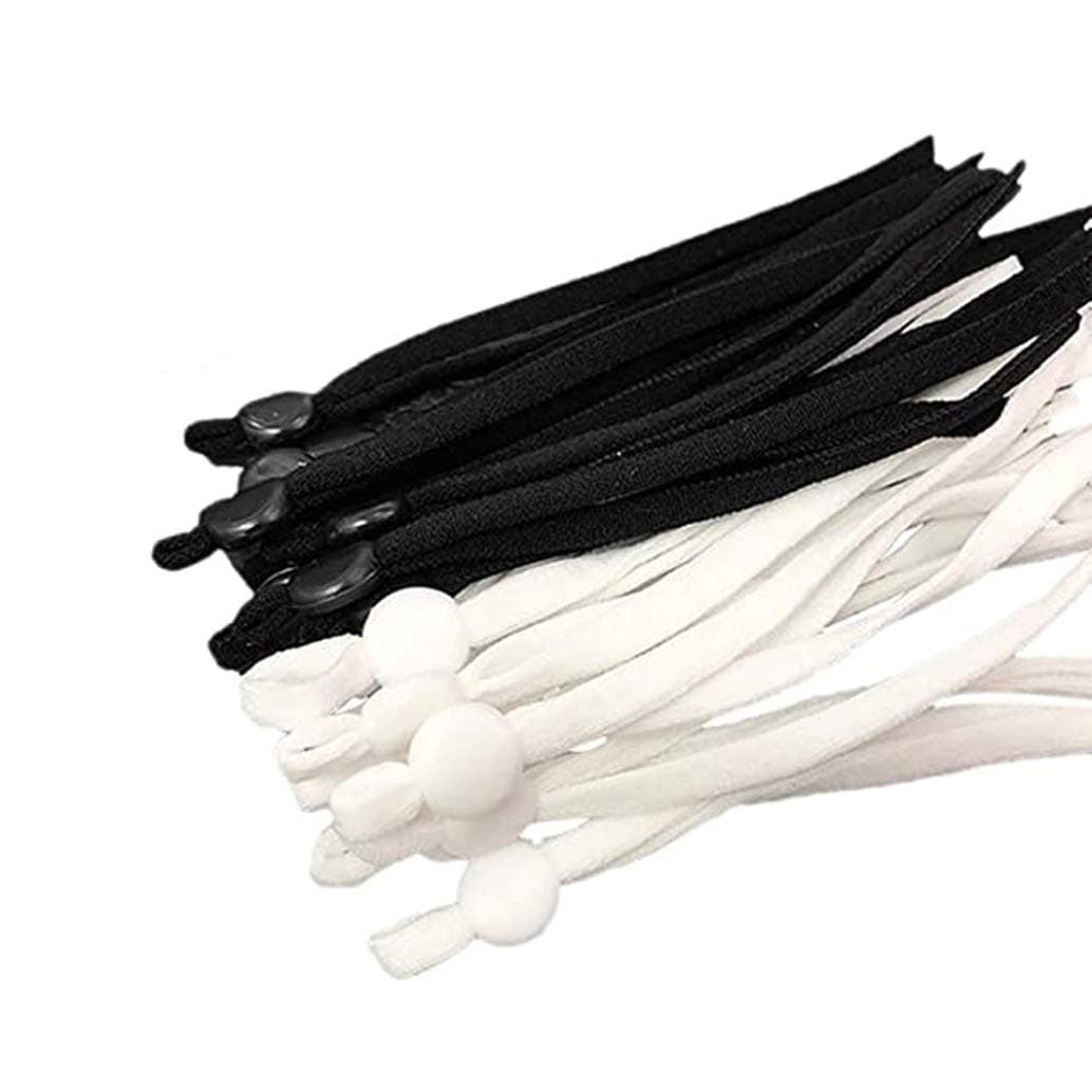 100PCS Ajustable Elastic Earloop Strap Stretchy Elastic Band Cord for Sewing DIY Face Cover Supplies