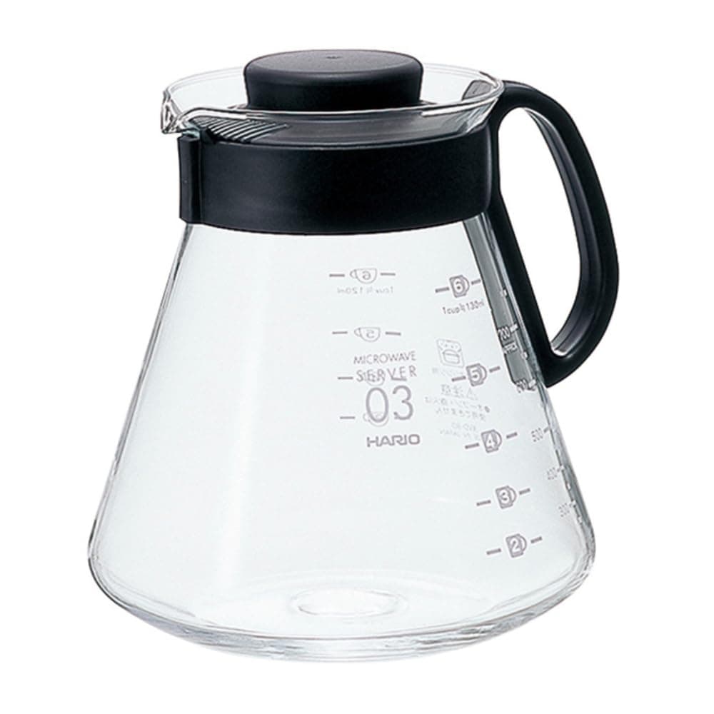 XVD-80B 800 ml Acrylic Range Coffee Server, Black, 6 Cup