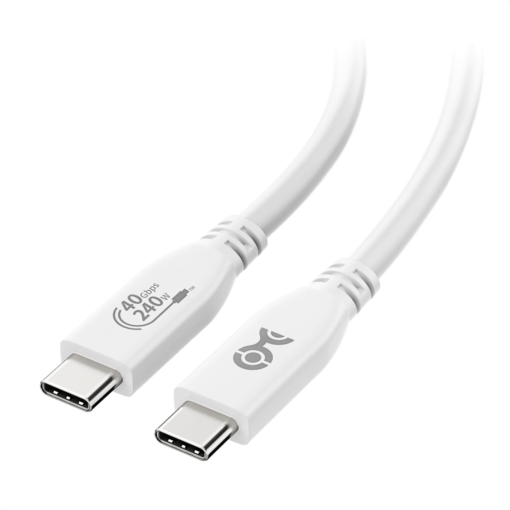 Certified [USB-IF] Cable Matters 40Gbps USB4 Cable 1m, [8K 60Hz / 4K 240Hz Video & 240W Charging & 40Gbps Data] USB 4 / USBC Cable, Compatible with Thunderbolt 4 / MacBook/XPS/Surface Pro, White