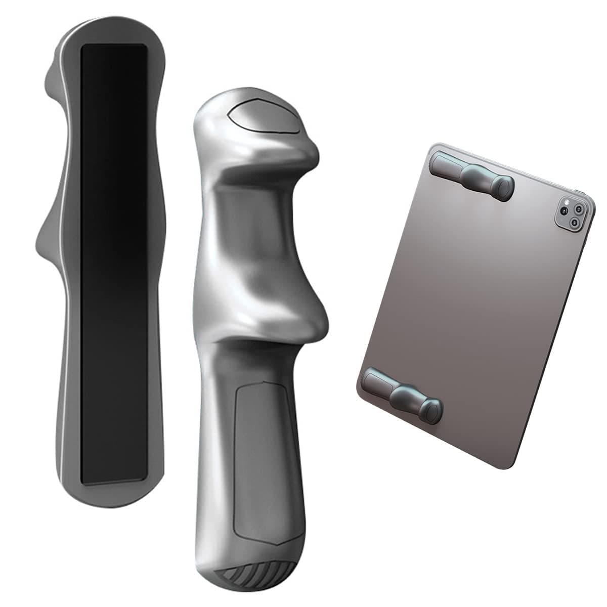 Mobile PUBG Game Controller For Ipad Tablet, Six Finger Gamepad Joystick Continuous Click, Sensitive Shoot Aim Grip Trigger Switches Joystick