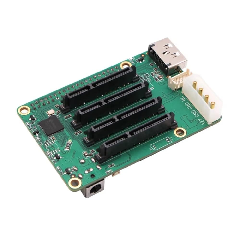 Raspberry Pi 5 Penta SATA HAT - Up to 5X SATA Disks HAT