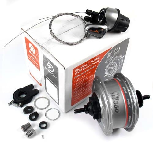 N360 rear hub 32 hole silver