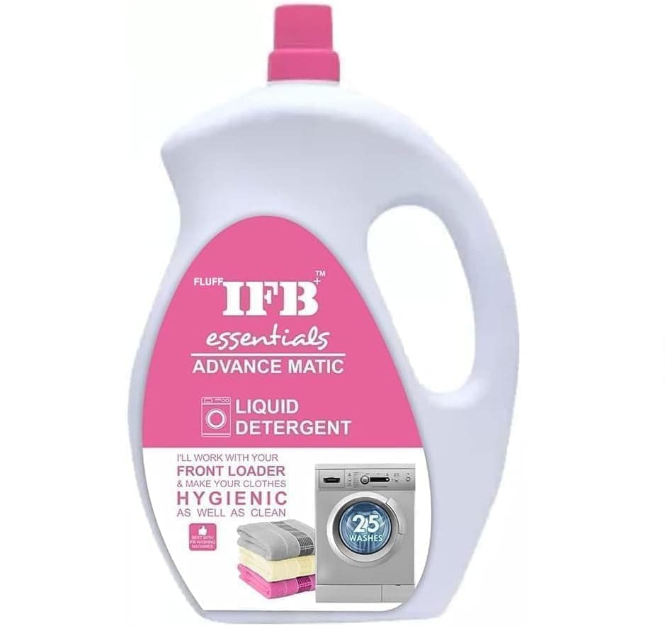 Essential Fluff Liquid Detergent: Advanced Stain Fighting Formula for Sparkling Clean Laundry - Gentle on Fabrics, Long-lasting Freshness, Eco-Friendly [Front Load | Top Load]- 5L Bottle