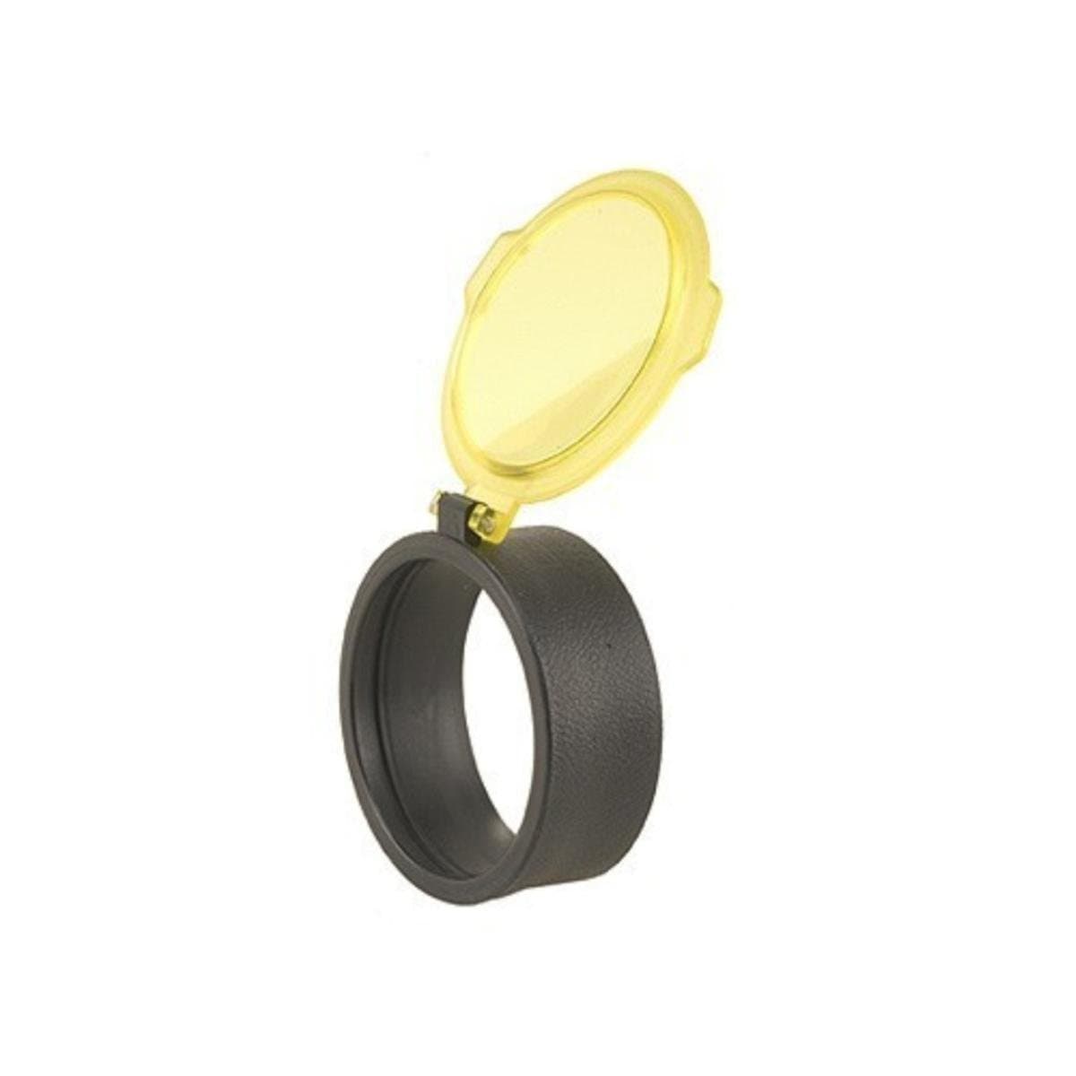 Quake Bushwacker Size Amber Scope Cover Cap Size 4 Made From State-Of-The-Art Polymer Technology See-Thru Amber For Light Gathering Snap-Lock Feature Provides Dust Watertight Integrity