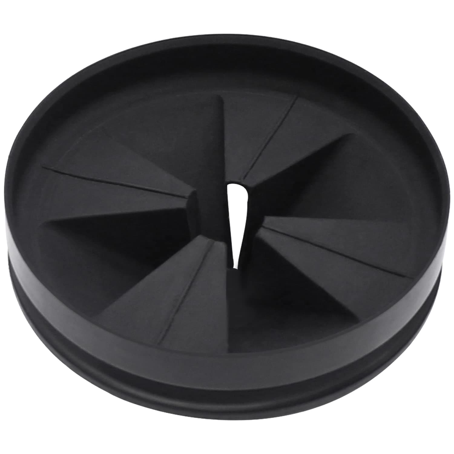 Garbage Disposal Splash Guards 3 3/8" Sink Baffle QCB-AM Replacement for InSinkErator Evolution Series, Upgraded Removable Quiet Collar Drain Plugs, Garbage Disposer Accessories, Black