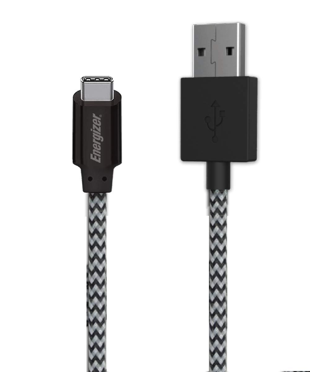 Premier Energizer 8ft Nylon Braided Sync & Charge Type-C Cable