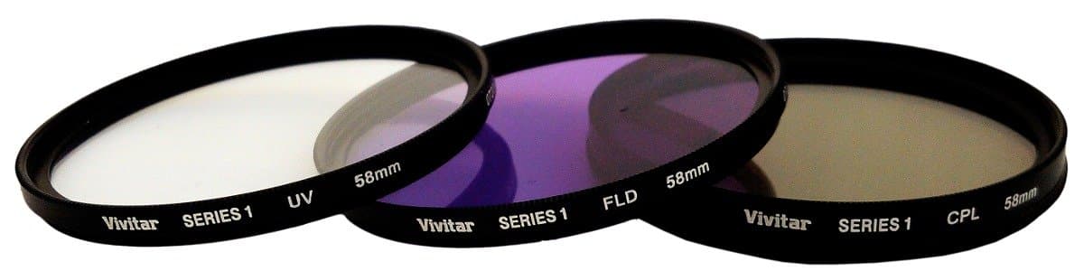 Vivitar - Filter kit - fluorescent / UV / circular polarizer - 58 mm