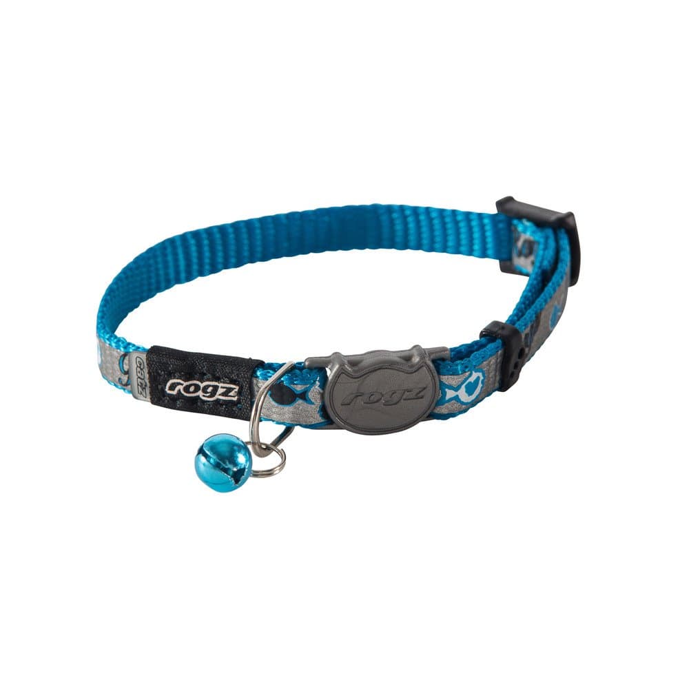 Rogz Reflectocat Collar Blue Fish SMALL