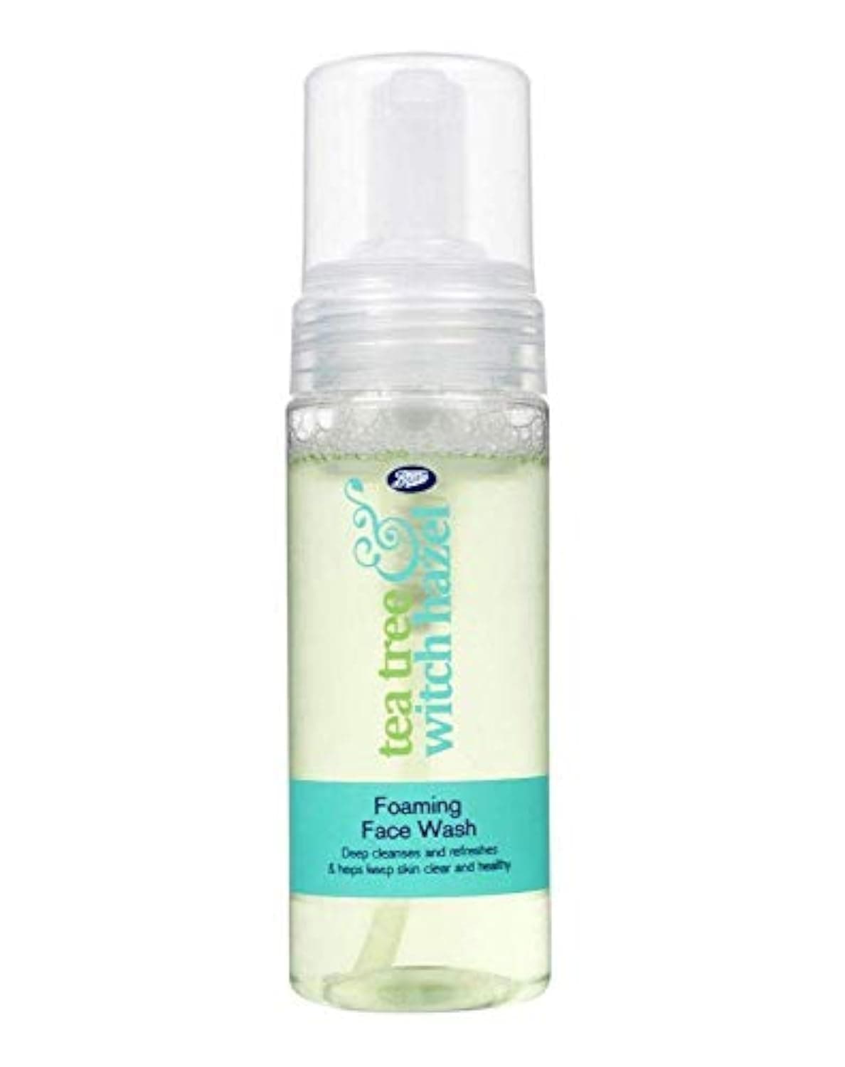 Boots Tea Tree and Witch Hazel Foaming Face Wash 150ml - Helps Keep Skin Clear and Healthy