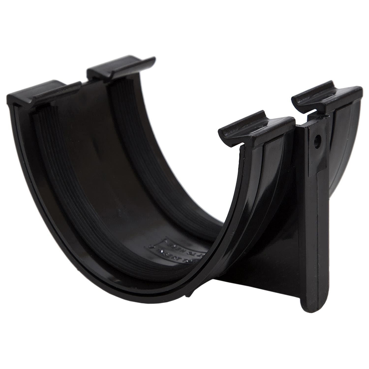 Polypipe Deep Capacity [Black] Gutter Union RD502 for 117mmx 75mm PVCu Half Round deepline guttering Systems