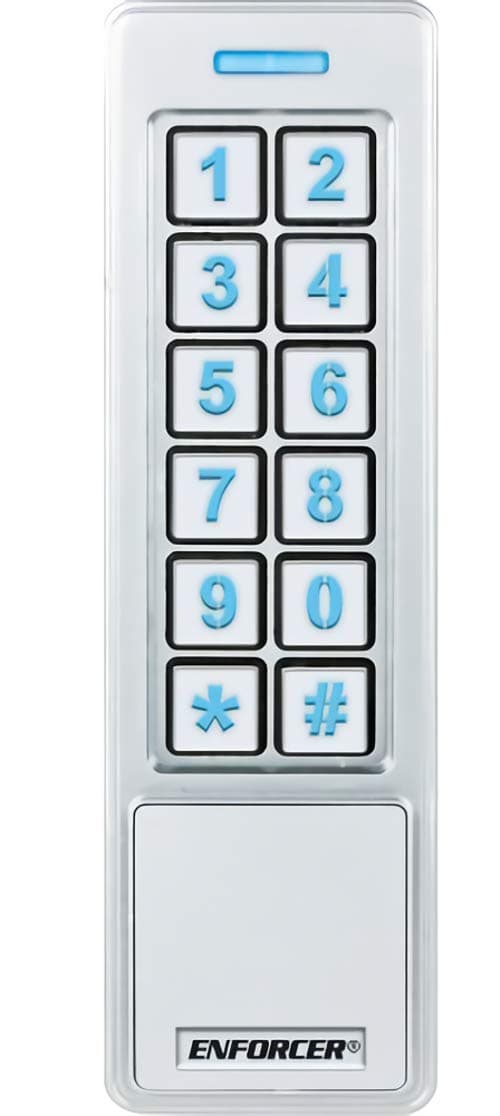 Seco-Larm SK-B241-PQ ENFORCER Bluetooth Access Controller Mullion Keypad with Proximity Reader, User Management, Administrator Setting, On-Device Security, Easy Backup/Restore, Tamper Alarm Output