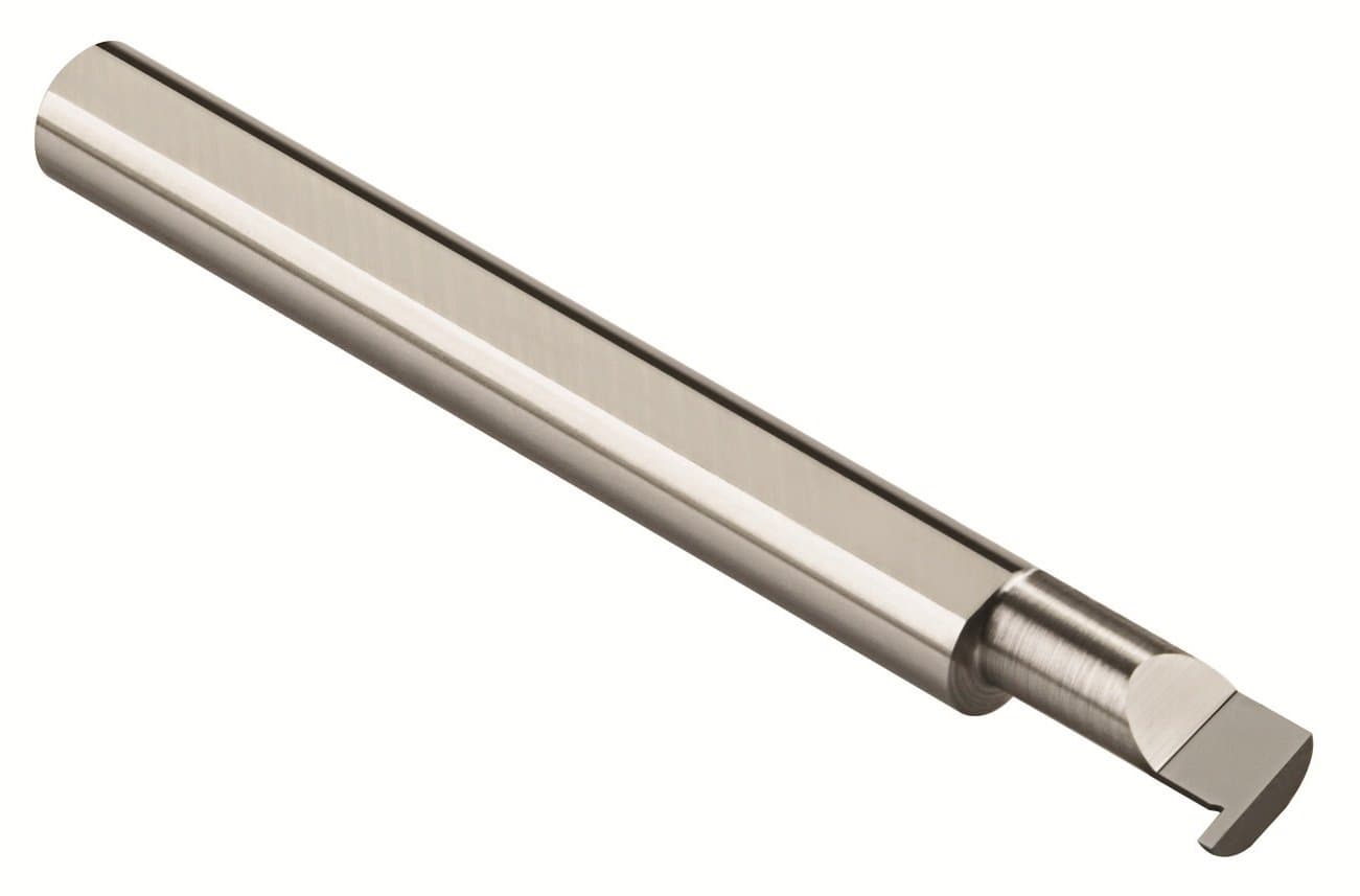 Micro 100Micro 100 RRL-093-24X Left Hand Retaining Ring Grooving Tool, Solid Carbide, AlTiN Coated, 0.093/0.094" Groove Width, 0.150" Projection, 0.500" Minimum Bore Diameter, 1.500" Maximum Bore Depth, 0.500" Shank Diameter, 3" Overall Length