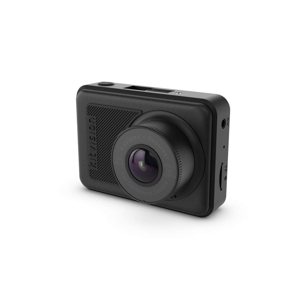 Kitvision Observer 1080p Dashboard Camera with GPS/WiFi/G Sensor Collision Detection/Motion Detect/Parking Mode - Black