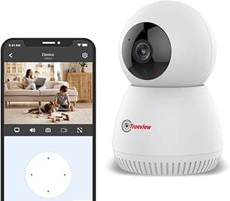 Trueview 2MP Smart CCTV Wi-fi Home Security Camera with Pan Tilt 360° View, 2 Way Talk, Cloud Monitor, Motion Detect, Supports SD Card Up to 256 GB, Night Vision, Alexa (2mp-Robot)