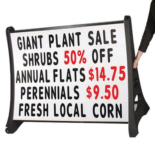 Quick Loading Roadside Standard Message Board Sidewalk Sign