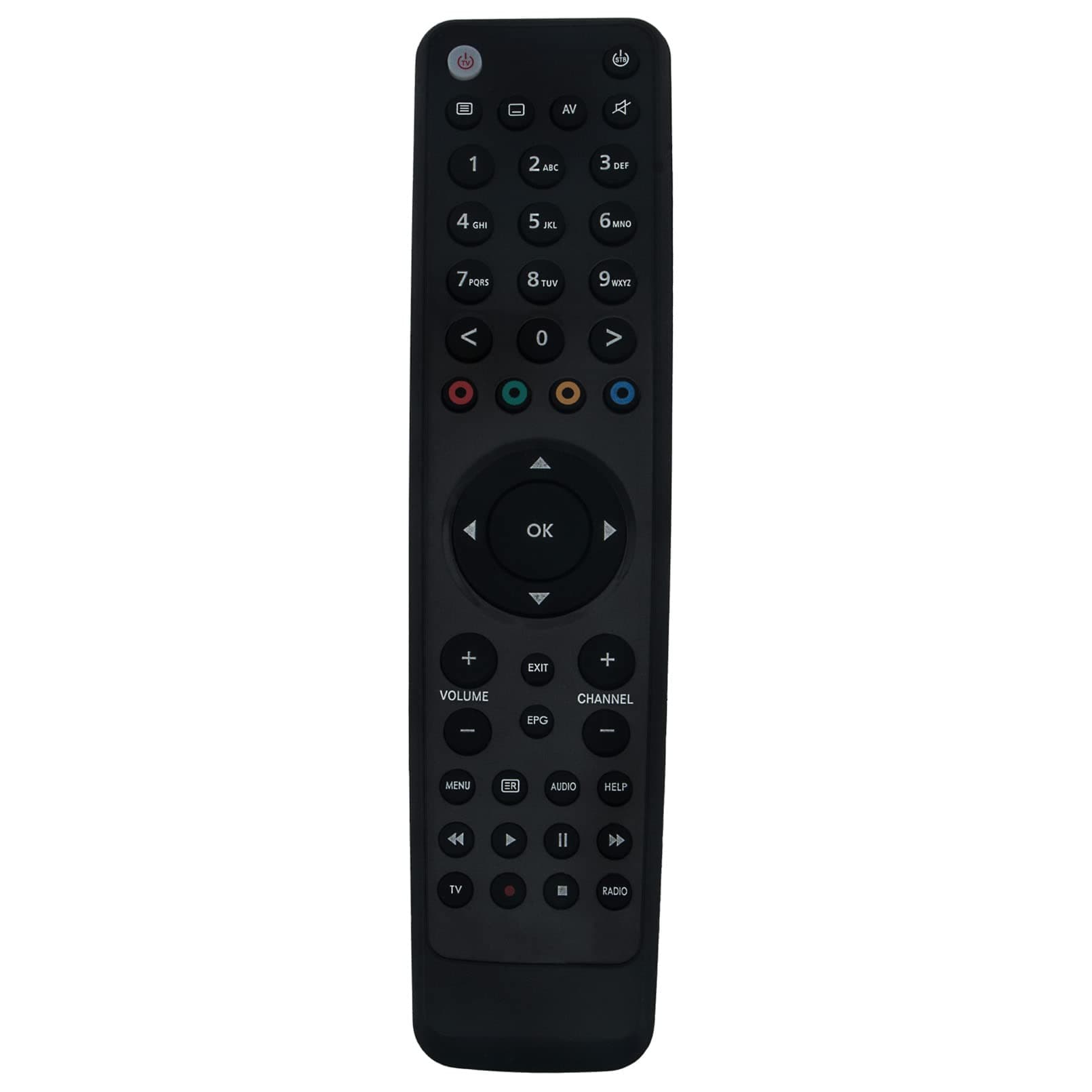 Remote Control Replacement fit for VU+ receivers Vu+ SOLO,Vu+ SOLO 2,Vu+ SOLO SE,Vu+ SOLO 4K,Vu+ ZERO,Vu+ UNO,Vu+ UNO 4K,Vu+ DUO,Vu+ DUO 2,Vu+ ULTIMO,Vu+ ULTIMO 4K Remote Controller