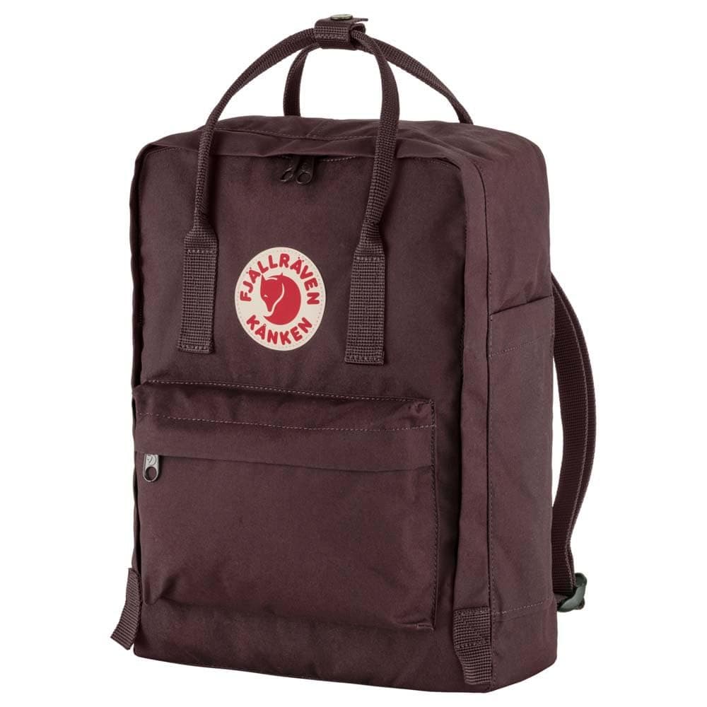Kanken Backpack - Durable Vinylon Fabric, Water-Resistant, Classic Design - School, Travel, Blackberry, One Size