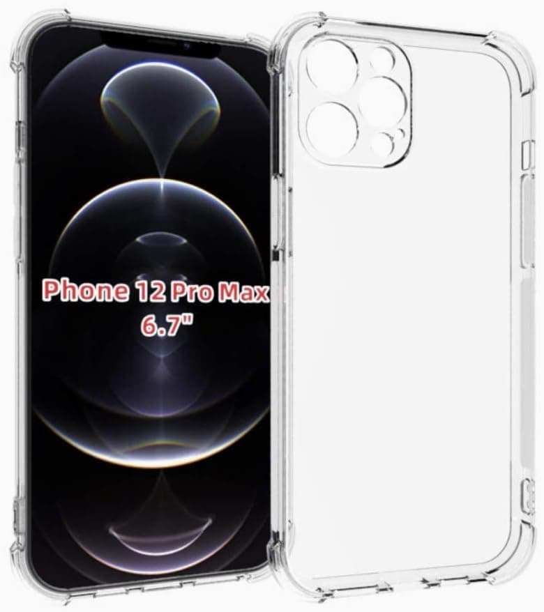 – BATYCAB iPhone 12 Pro Max Burger design phone Case with compatible Apple Airpods Gen 1 or 2 case