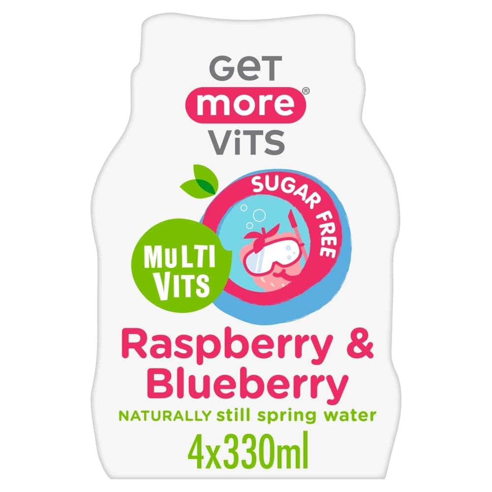 Get More Vits Multi Vits Sugar Free Raspberry And Blueberry 4x330ml 1320ml