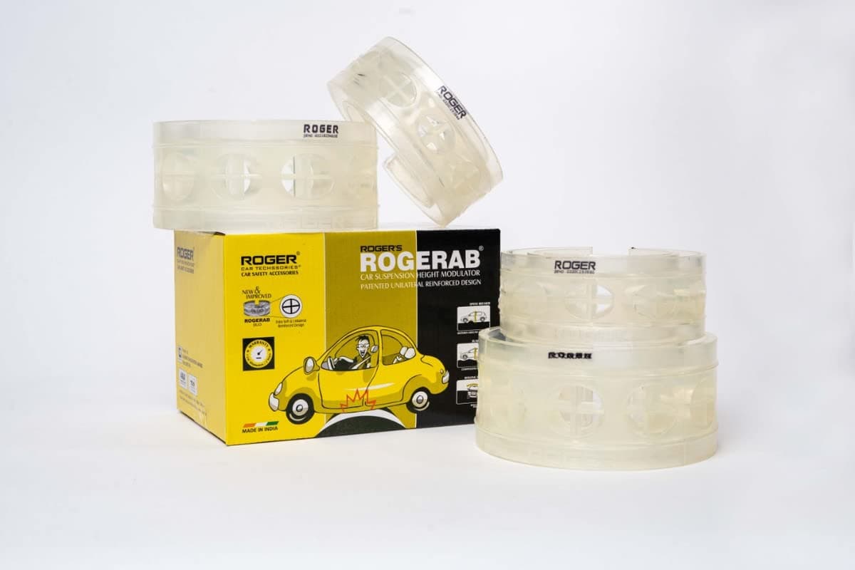 ROGER Rogerab For Linea (BOTH- 4PCS) Coil Spring Buffer Kit For Increasing Car Height, Car Cushioner, Shock Absorber And Stabilizer Suspension Accessories