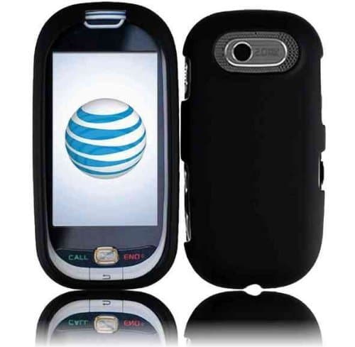 Black Rubberized Hard Faceplate Cover Phone Case for Pantech Ease P2020