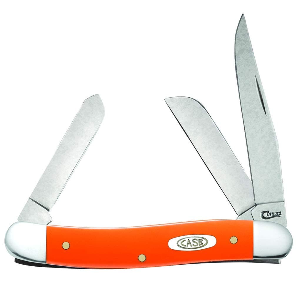 Case Medium Orange Stockman Pocket Knife