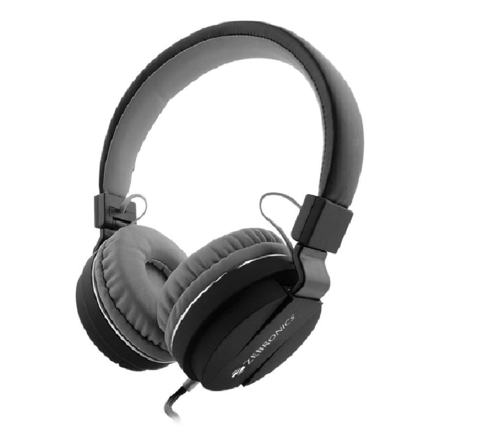 ZEBRONICS Storm Wired Headphone with Mic (Black)