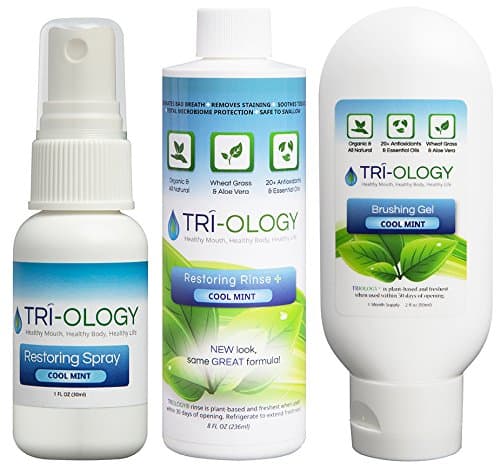 TRIOLOGY™ Brushing Gel, Restoring Rinse, Restoring Spray Bundle