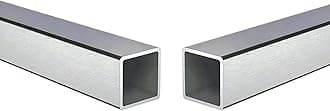 Stainless Steel Square Tubing Tube 20mm x 20mm x 1mm x 940mm, 0.8" x 0.8" x 1/25" x 37.01" Long, 2 Pack 304 SS Square Tubings 1mm Thickness Polished Finished from Bopaodao