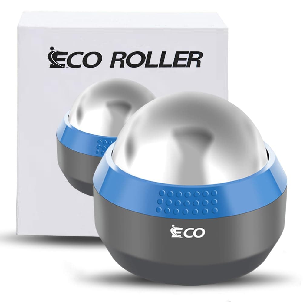 iECO Cold Massage Roller Ball - Ice Roller Ball for Muscles Deep Tissue, Cold & Heat Therapy, Plantar Fasciitis Roller