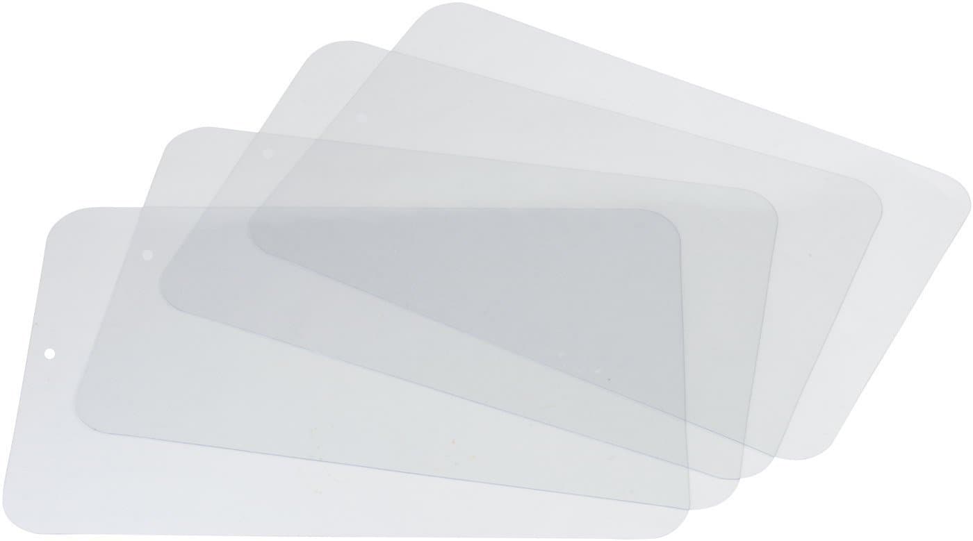 Set of 4 Clear Plastic Placemats