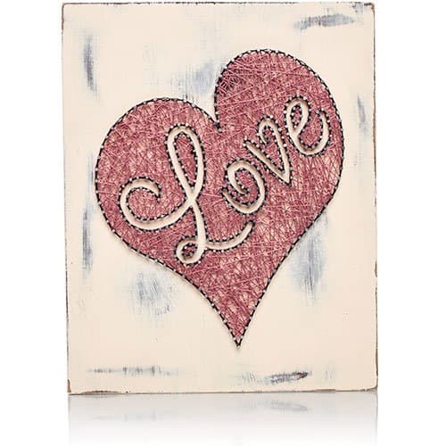DIY String Art Kit - Pink Love Heart String Art Kit, Crafting Kit, Crafts Kit for Adults