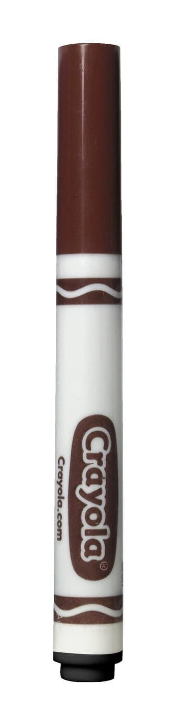 Crayola Broad Line Markers, Brown, 12 Count Bulk Markers