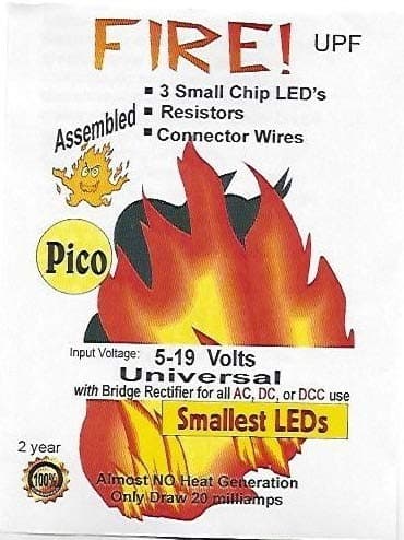 Lights4Models UPF Simulated Fire Pico LED Kit by Evan Designs