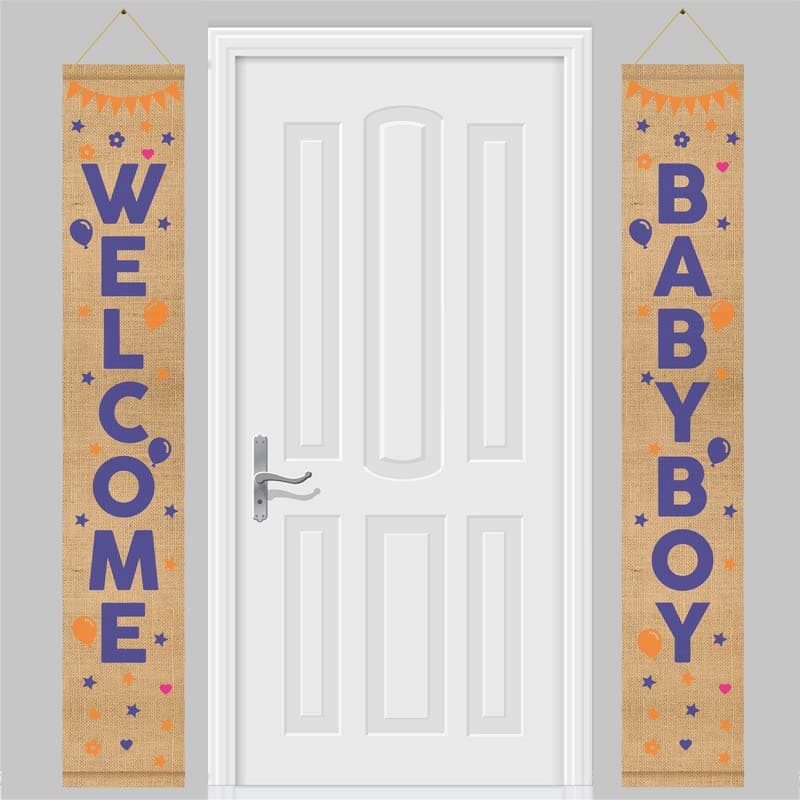 SVM CRAFT® Burlap Welcome Banner