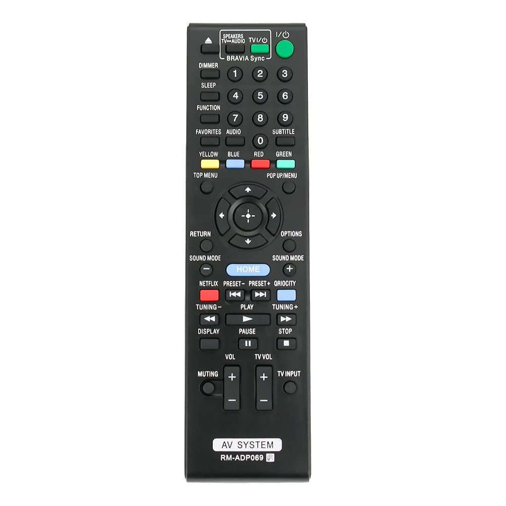 ZdalaMit RM-ADP069 Replace Remote Control Applicable for Sony Audio Video AV System HBD-E580 BDV-N790W HB-DE3100 RM-ADP072 BDV-T58 BDV-T57 HBD-T79 HBD-E280