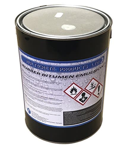 Multicrete Bitumen Roofing Emulsion, Rubber Liquid (5 litres)