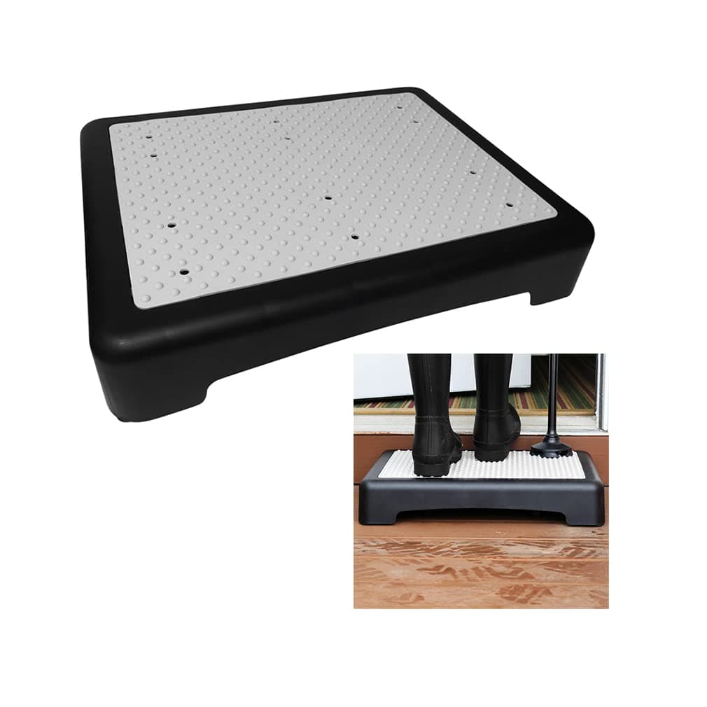 Evelots Indoor/Outdoor Non-Slip Plastic Half Step for Elderly Mobility