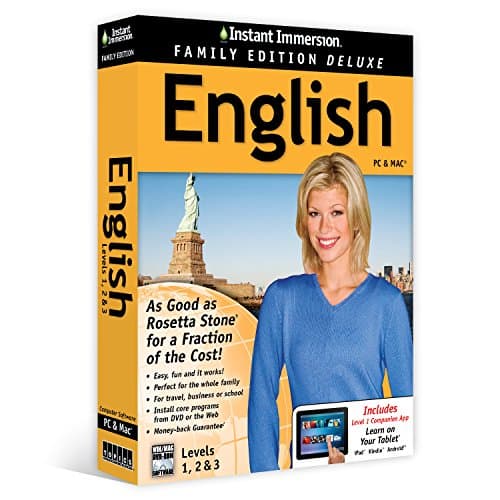 Learn English: Instant Immersion Family Edition Language Software Set  - 2016 Edition