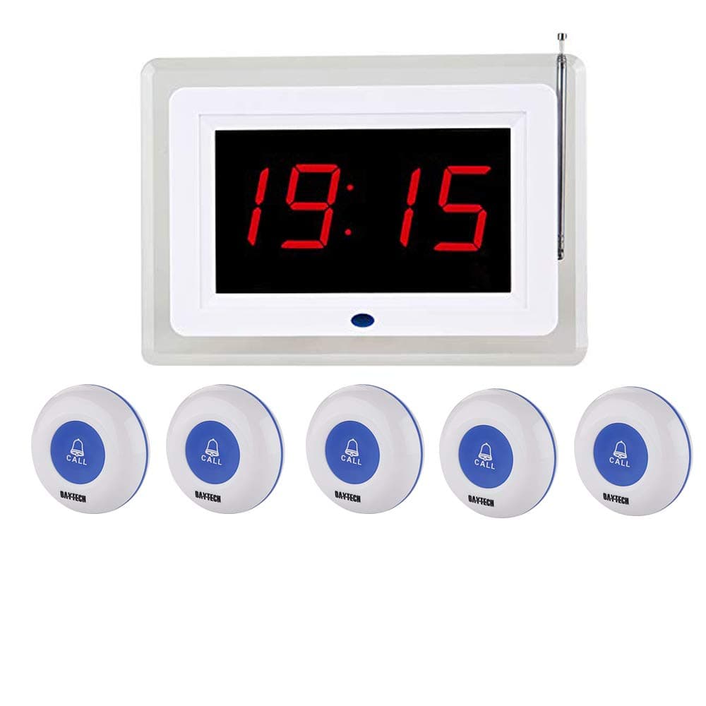 DaytechWireless Calling System for Caregiver Pager Restaurant Pager System